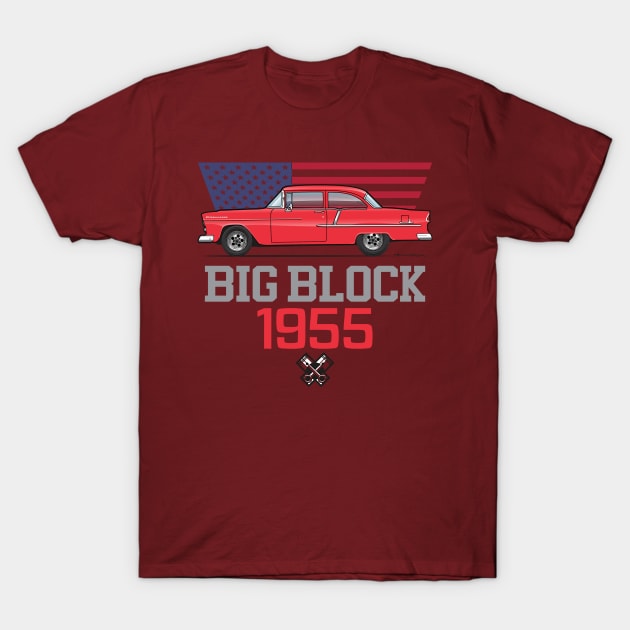 Big Block 3 T-Shirt by JRCustoms44
